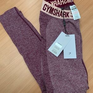 Gymshark Flex Leggings Dark Ruby NWT